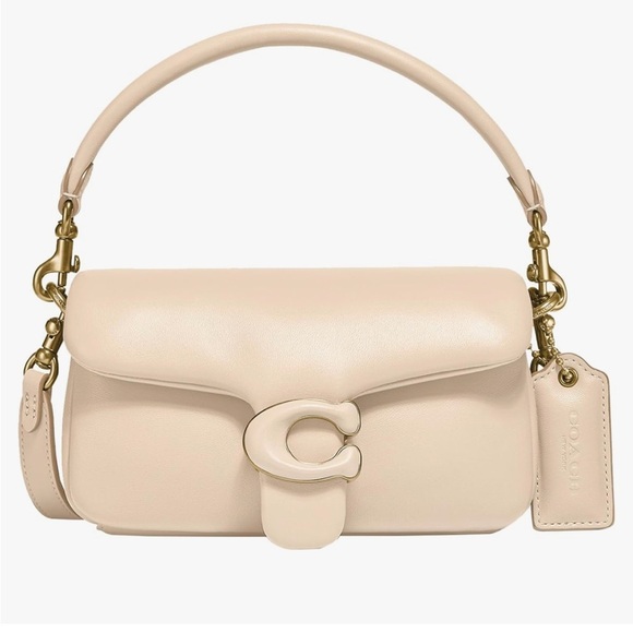 Coach Women's Leather Covered C Closure Pillow Tabby Shoulder bag 18,crossbody - Picture 9 of 15